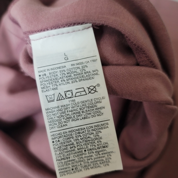 Old Navy Women Large Light Pink One Shoulder PowerChill 7/8 Length Bodysuit - Picture 8 of 10